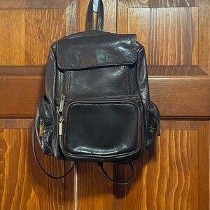 Brown Leather Backpack Vintage